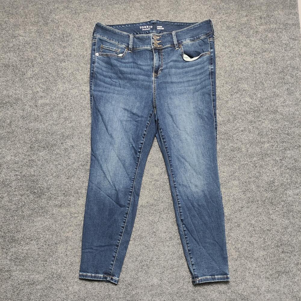 Torrid Jegging Super Soft Jeans Womens 18S Medium Wash High Rise Stretch Denim
